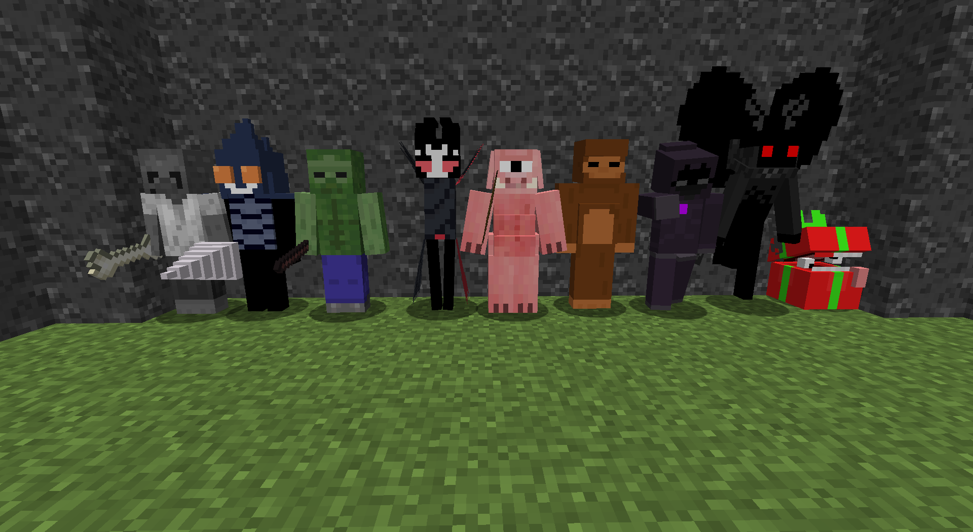 A select few mobs added (as of 0.6.2)
