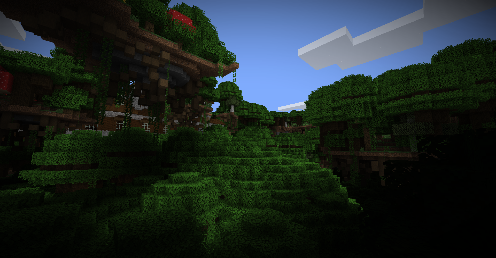 Woodland Mansion in Relic Dark Forest Biome