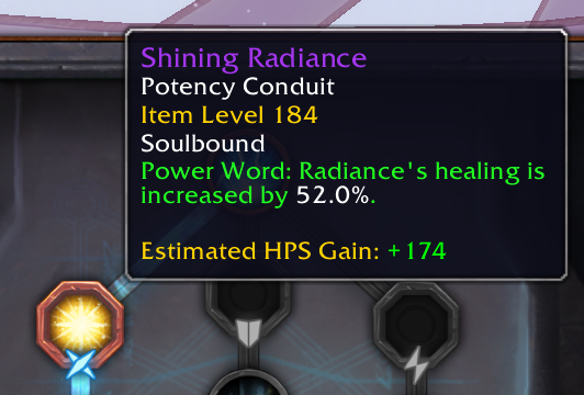 The tooltip shows estimated HPS for conduits