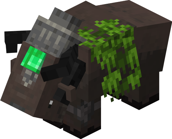 The Armored Bison is a neutural mob, if you try and attack it you will get launched in the air, the entity dosen't take konckback and it will attack hostile entities nearby.