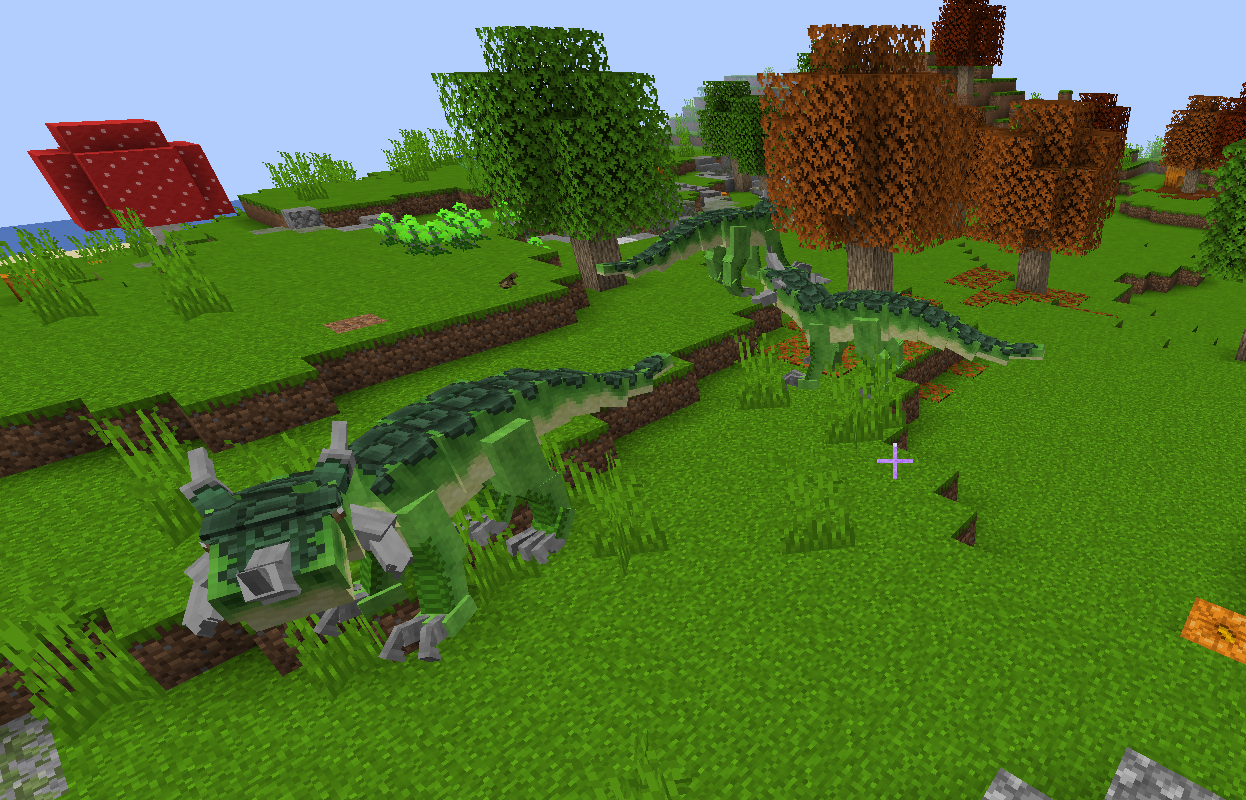 this pack has wyrmroost, a great mod for collecting rare dragon morphs.