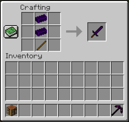 Crafting Obsidian Sword