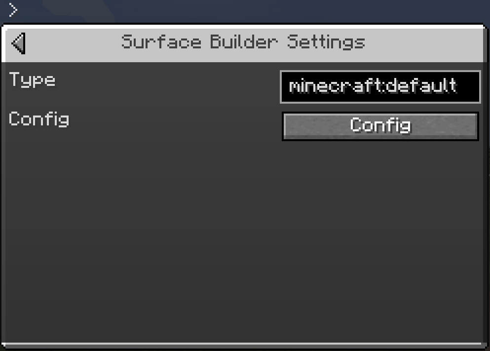 Surface Builder Settings