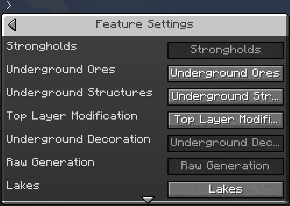 Features Settings