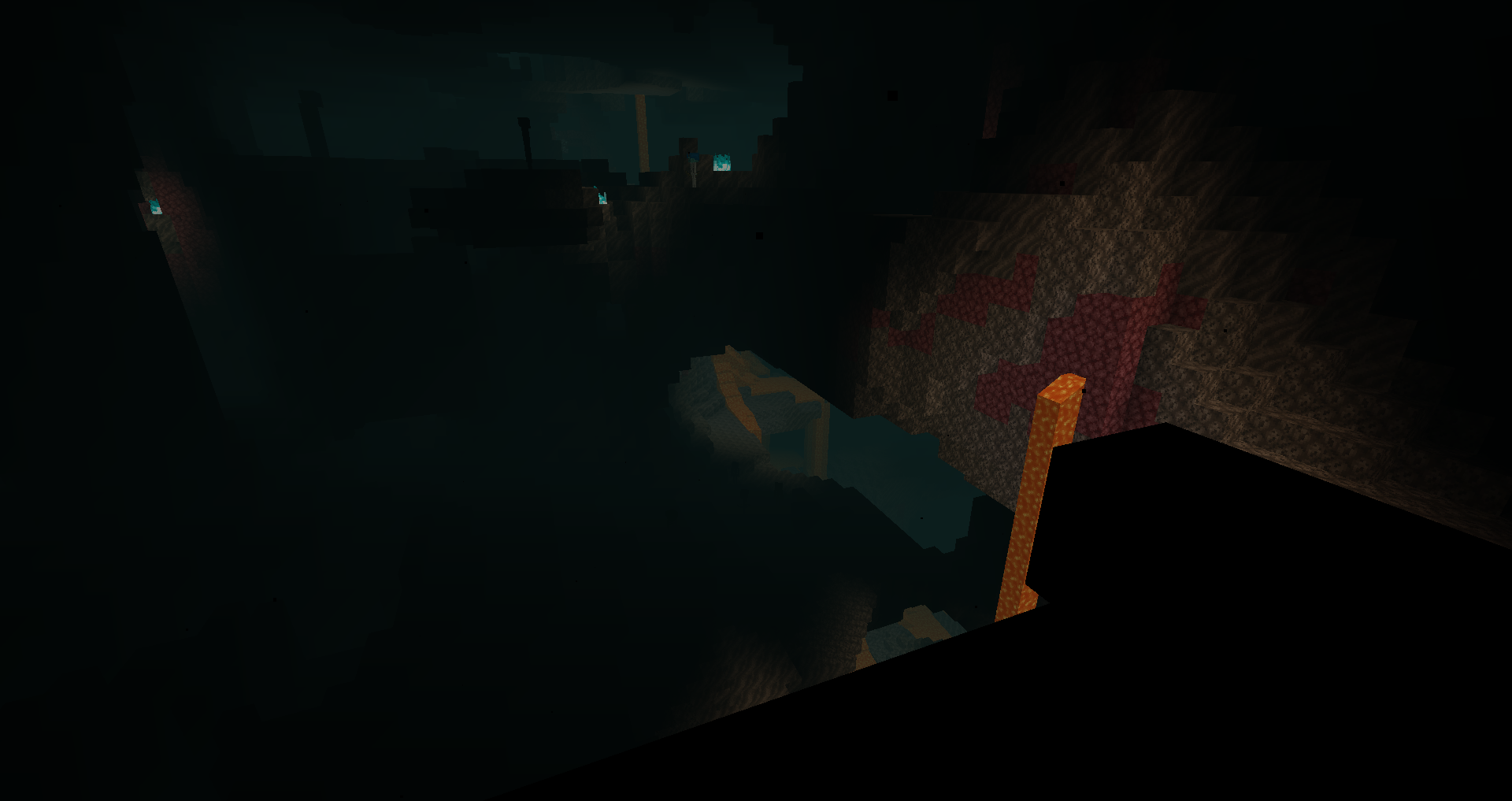 With the addition of Total Darkness the nether is decently spooky.