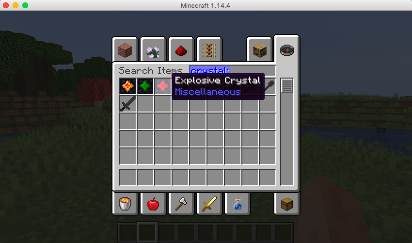 Items in Creative Mode