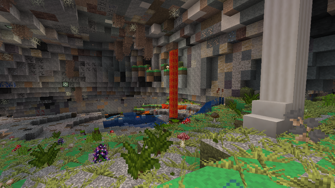 Part of the underground caves systems