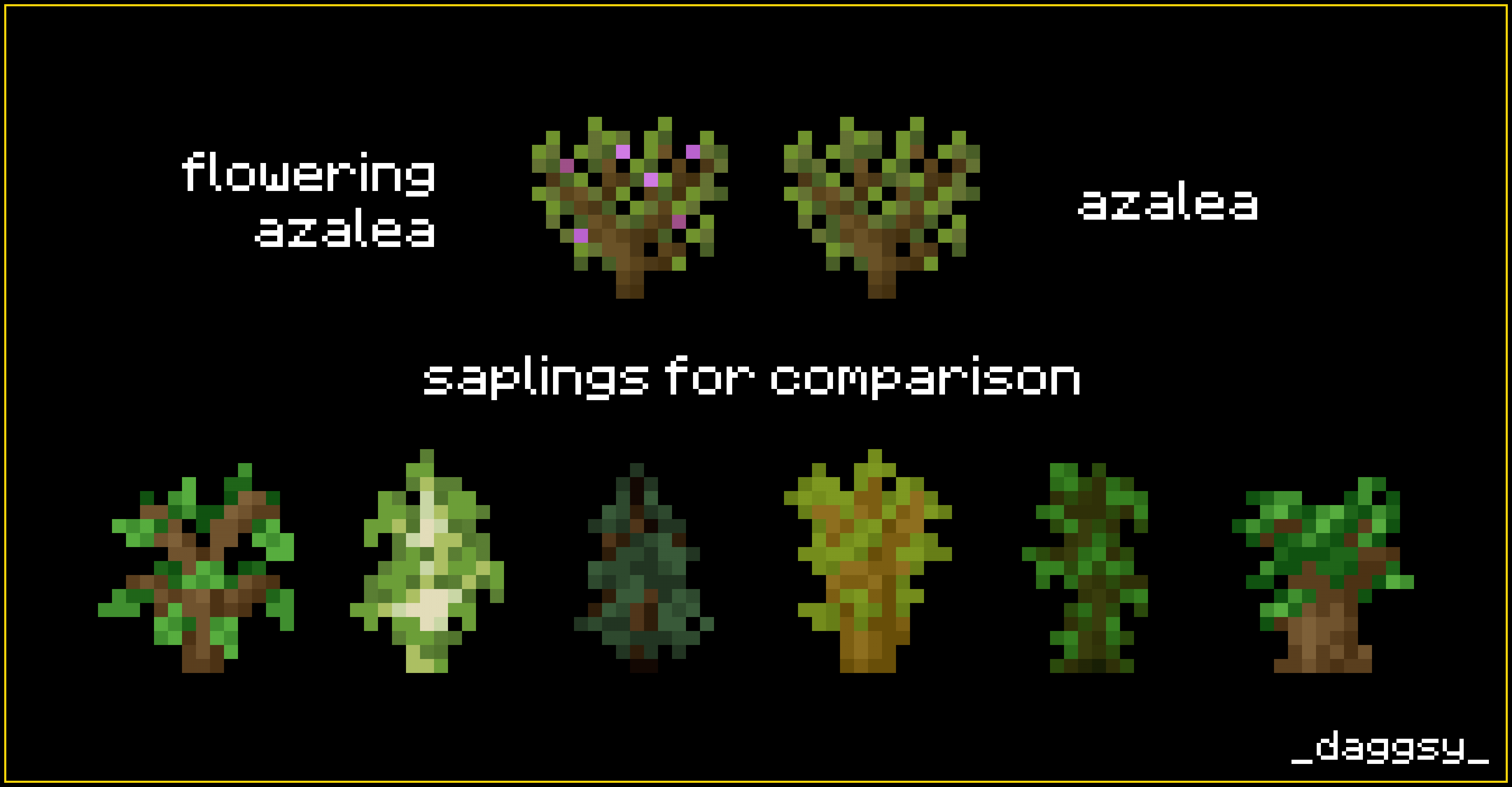 Azalea Icons and other saplings