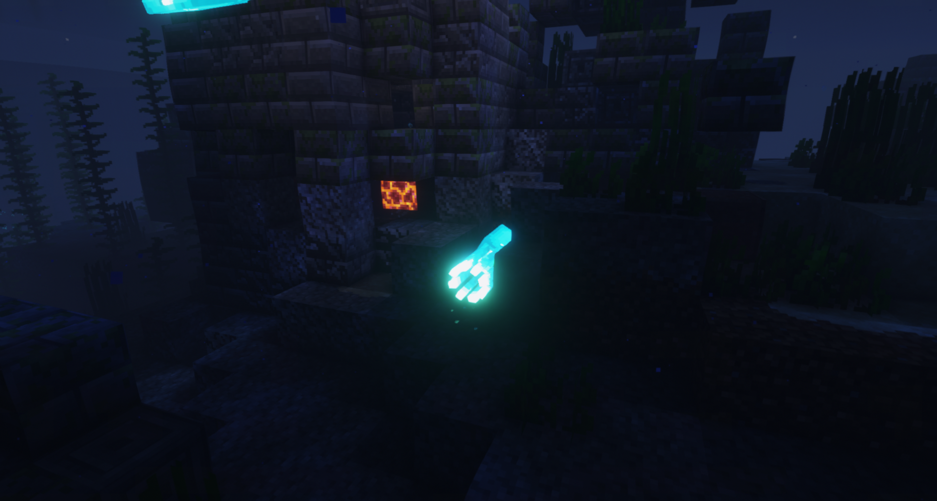 Glowing squid