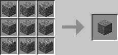 Crafting Compressed Cobblestone (1.0.0+)