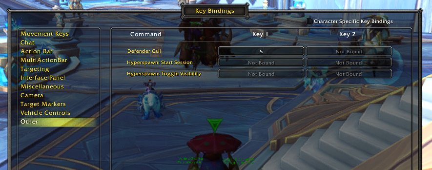 Defender Key Binding