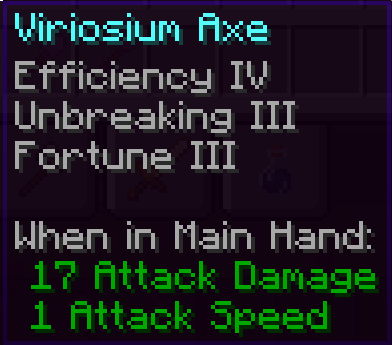 Viriosium Axe Enchantability