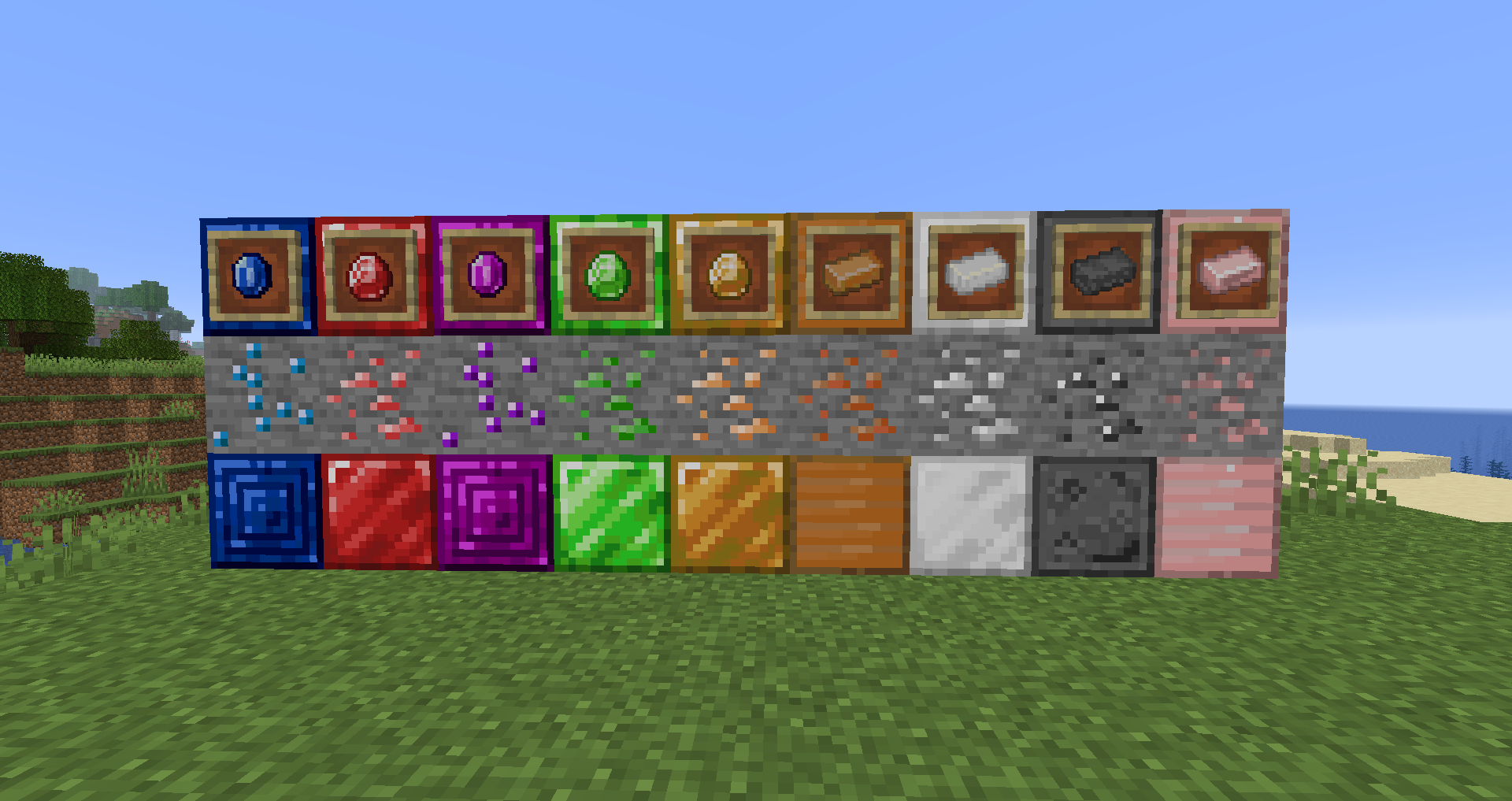 Blocks, Ore and Materials