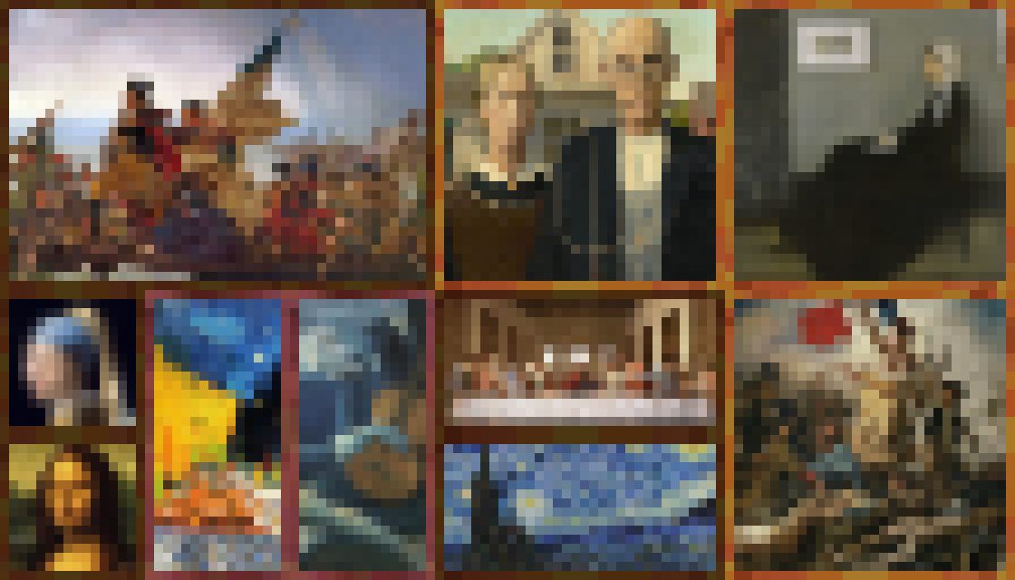 The paintings the mod adds in v1.0.0!