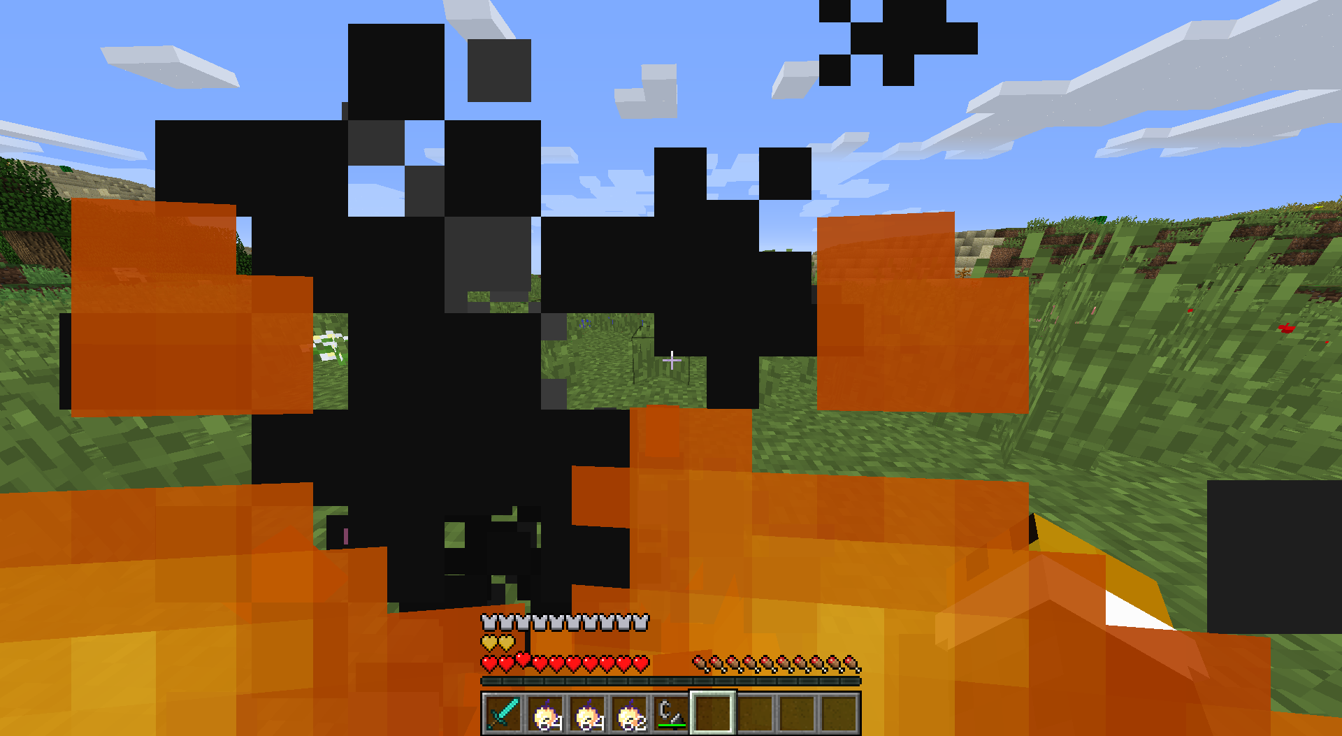 Normal Minecraft fire