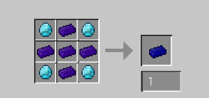 Crafting the final enhanced ingot.