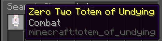 The name of the Totem is changed