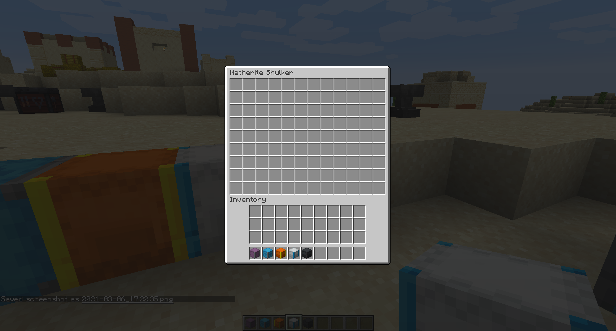 Netherite Shulker Inventory