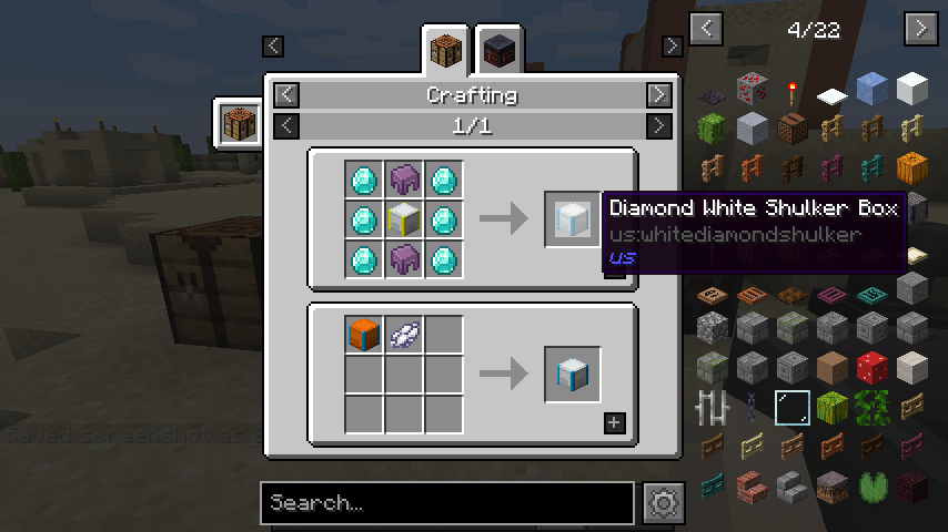 Diamond Shulker Recipe