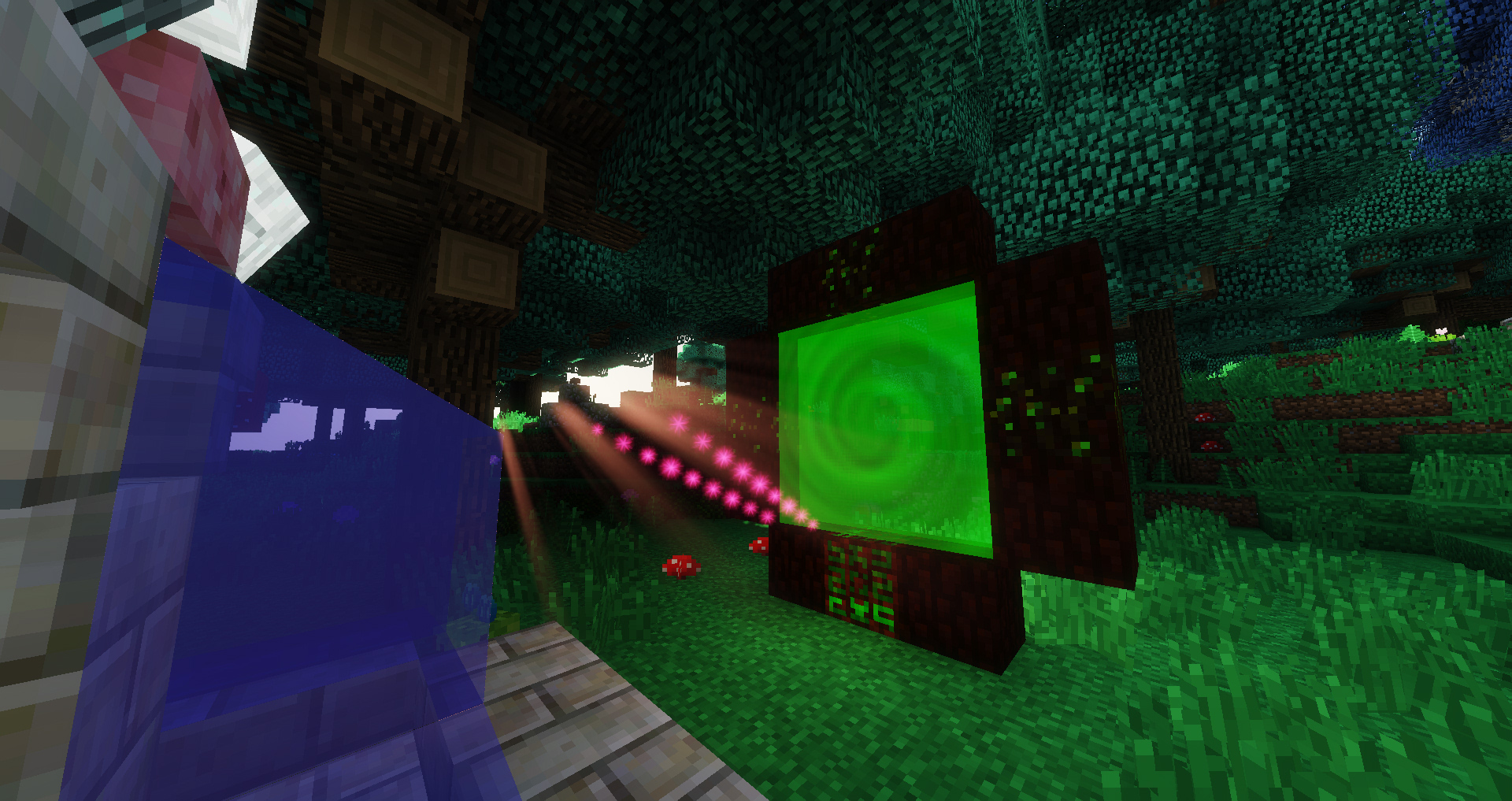 The open portal to the Elven world from botania.