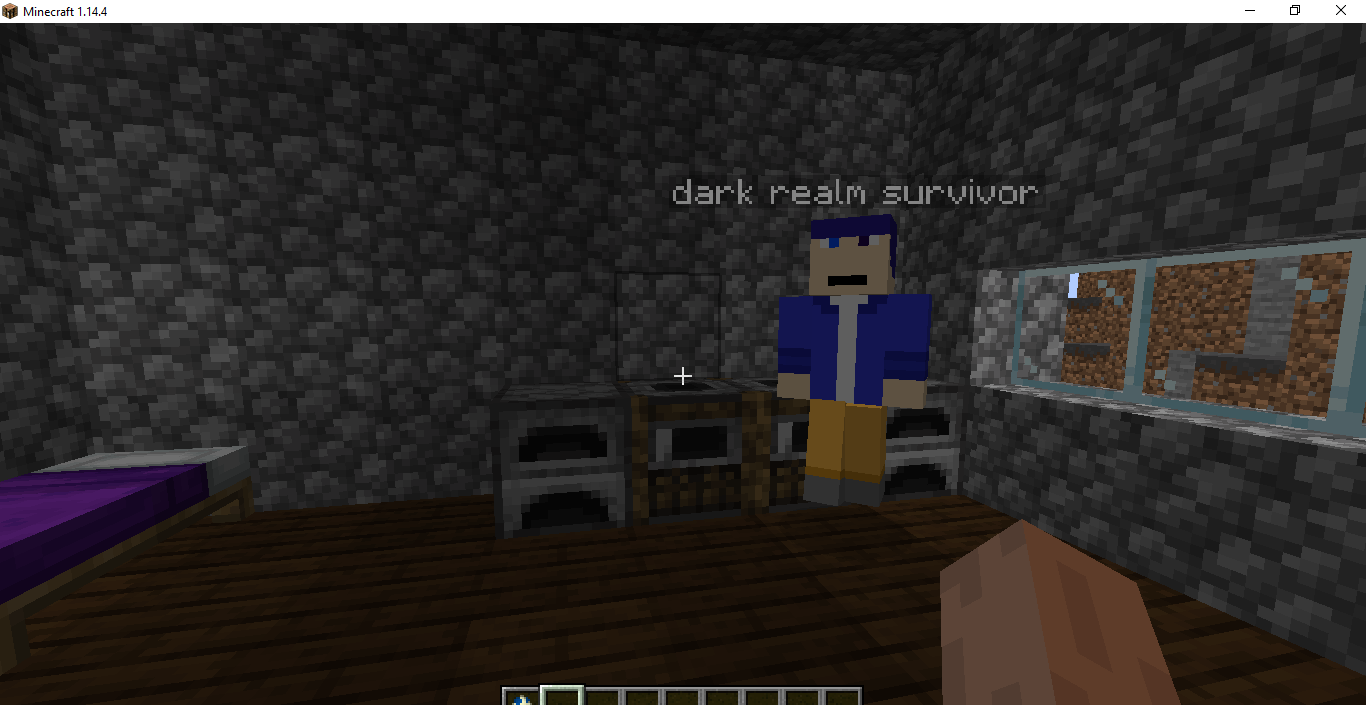 Dark Realm survivor in his house