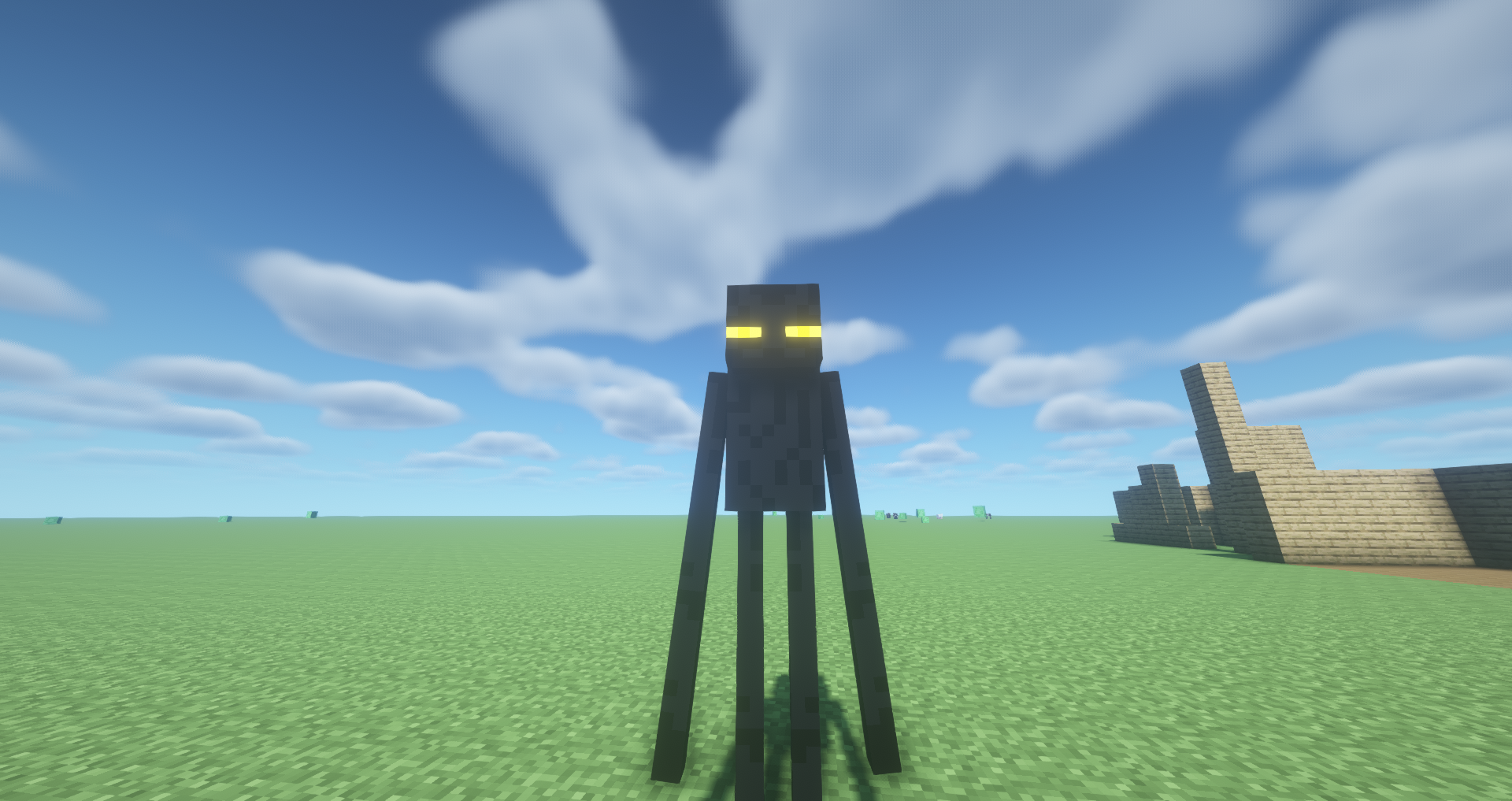 The yellow enderman eyes