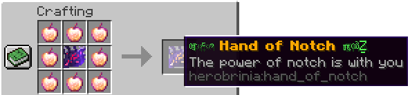 Hand of Notch Crafting Recipe