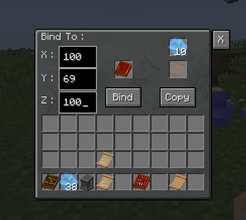 How to bind a location to a book/scroll