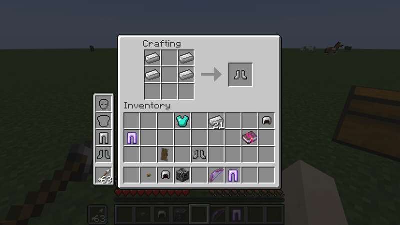 Example on crafting table