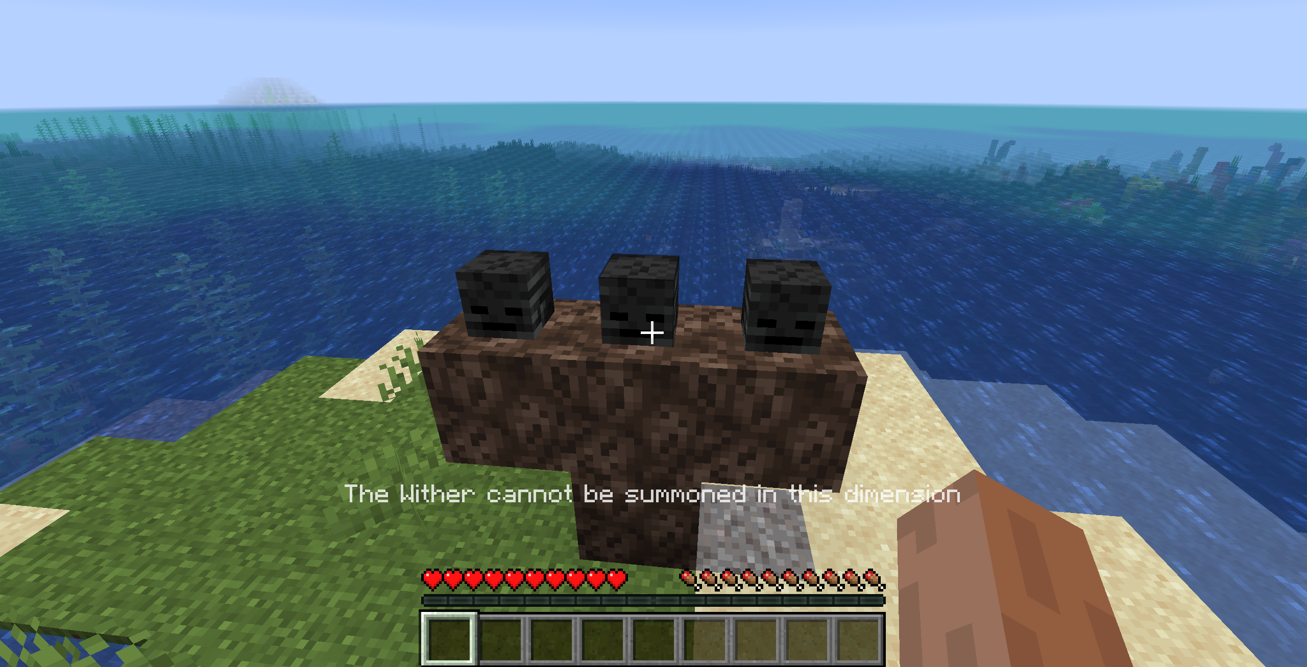 The Wither not spawning in the overworld