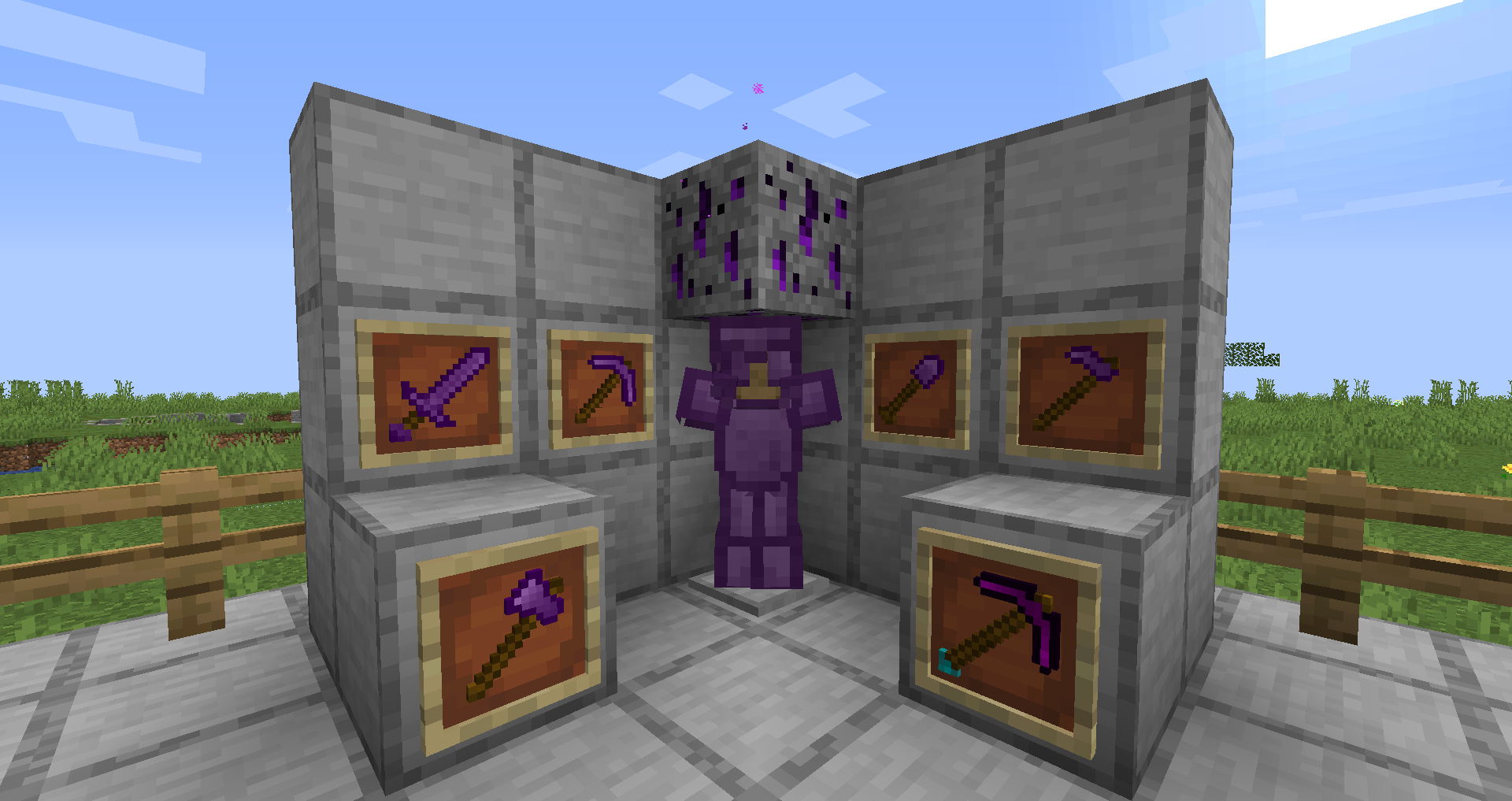 deeper armor with ore and tool