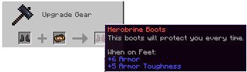 Herobrine Boots Smithing Recipe