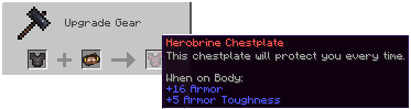 Herobrine Chestplate Smithing Recipe