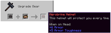 Herobrine Helmet Smithing Recipe