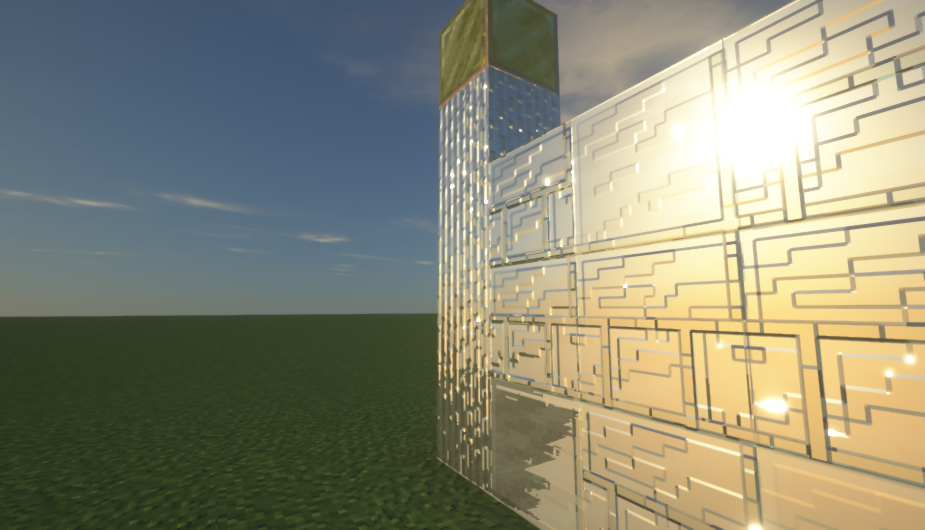 Some quartz blocks & Gold block