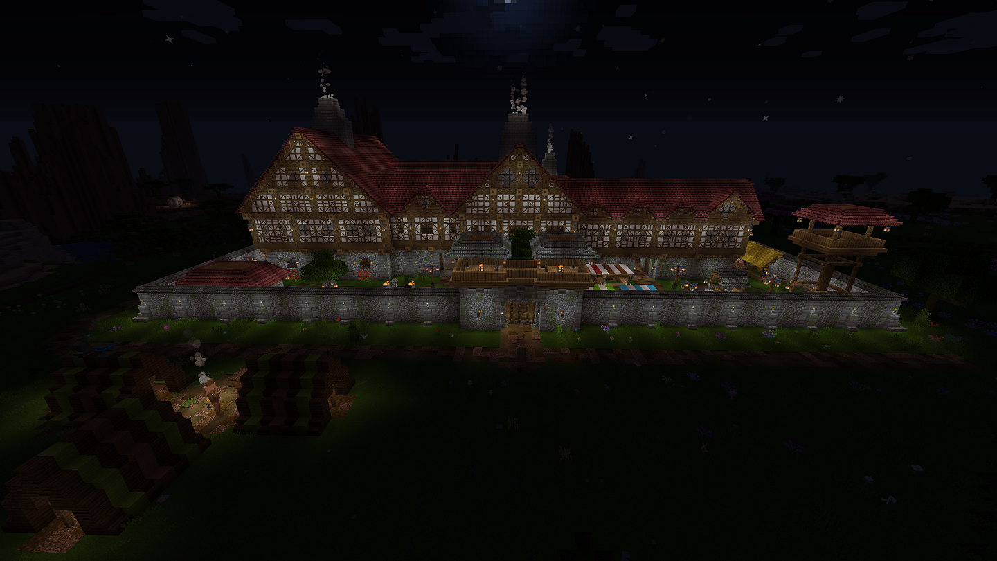 Night time image of the default starter coaching inn.