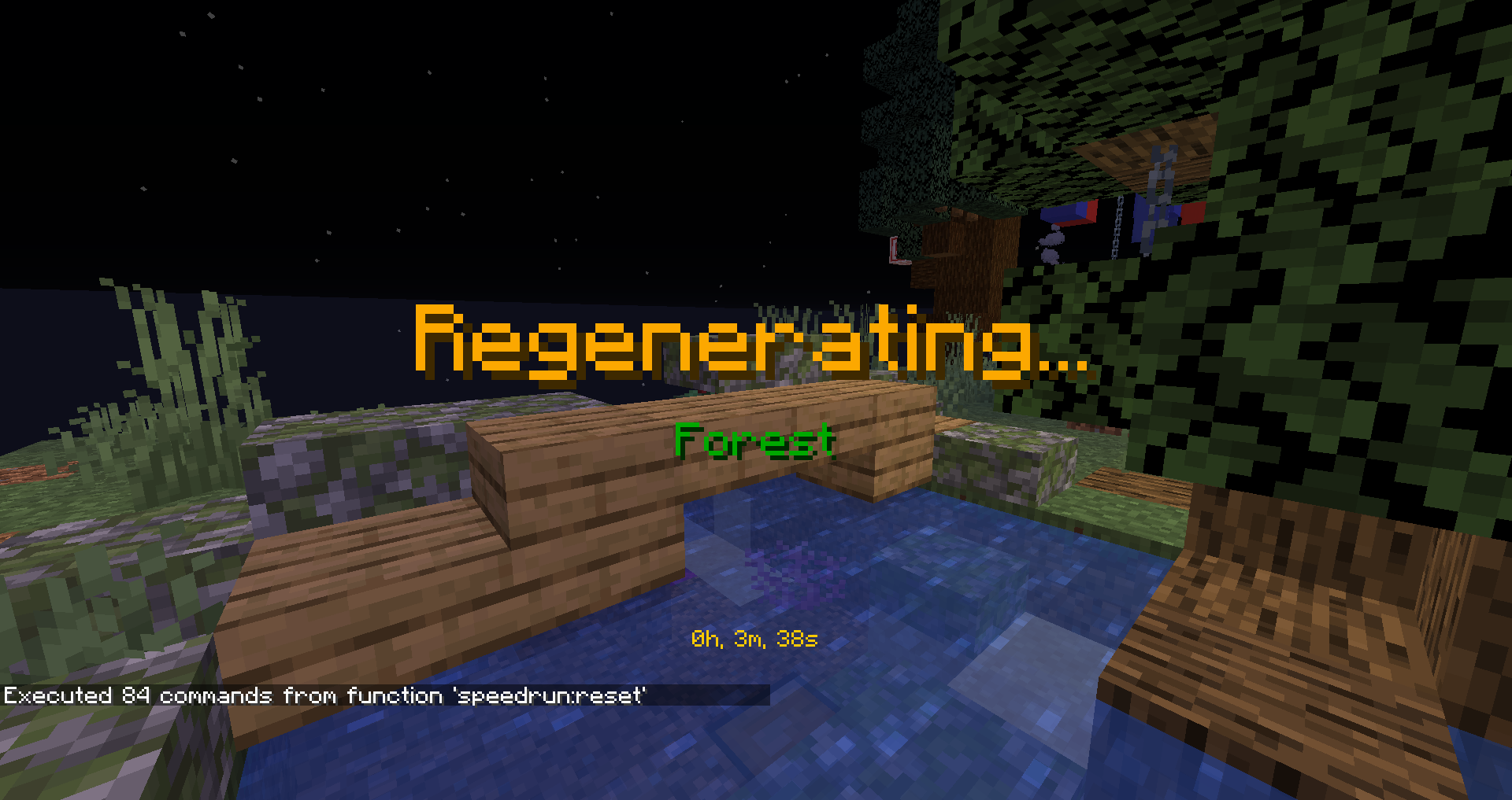 Map regeneration after triggering reset function