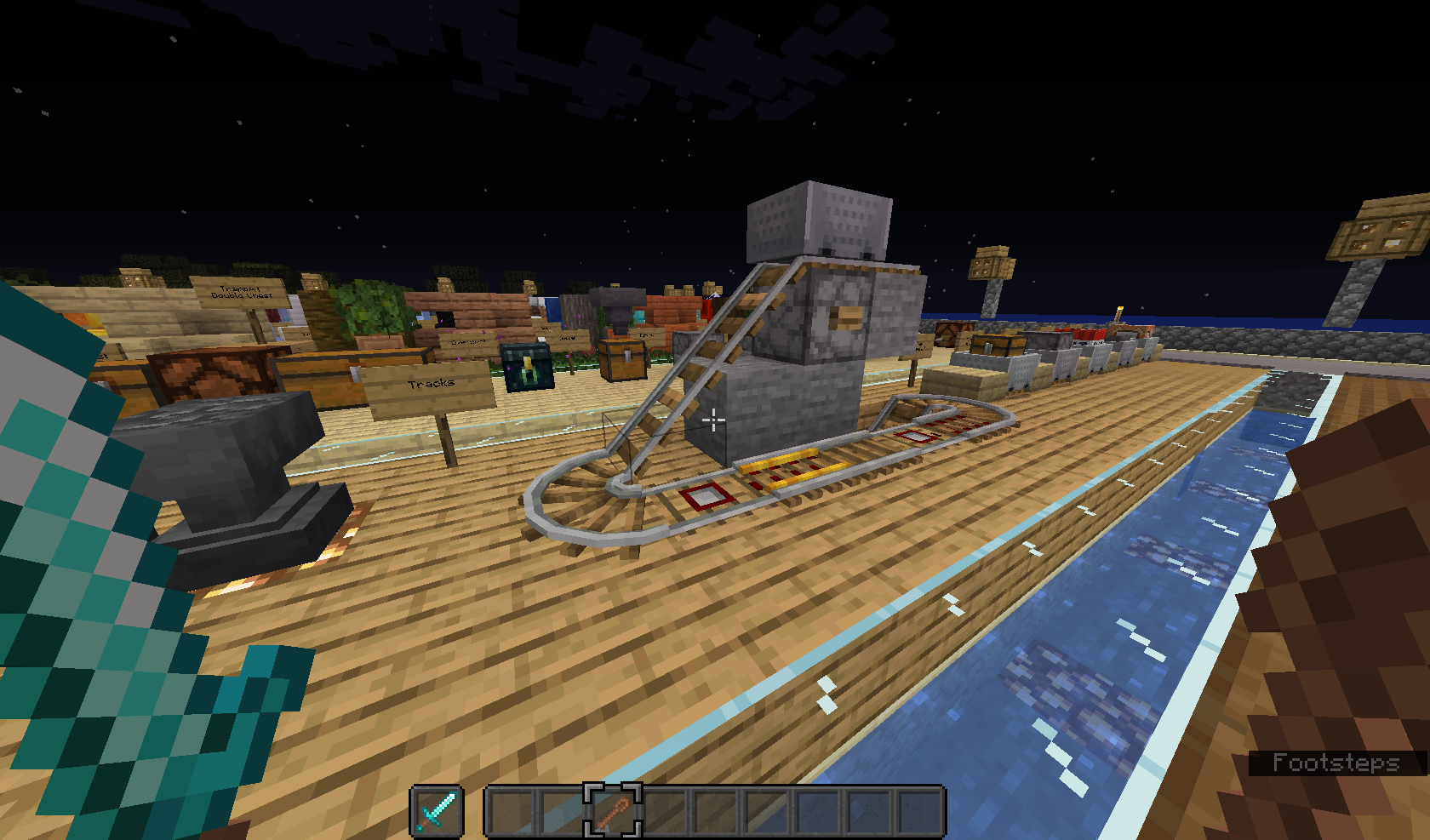 3D rails with smooth corners