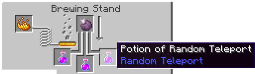 Potion of Random Teleport Brewing Recipe