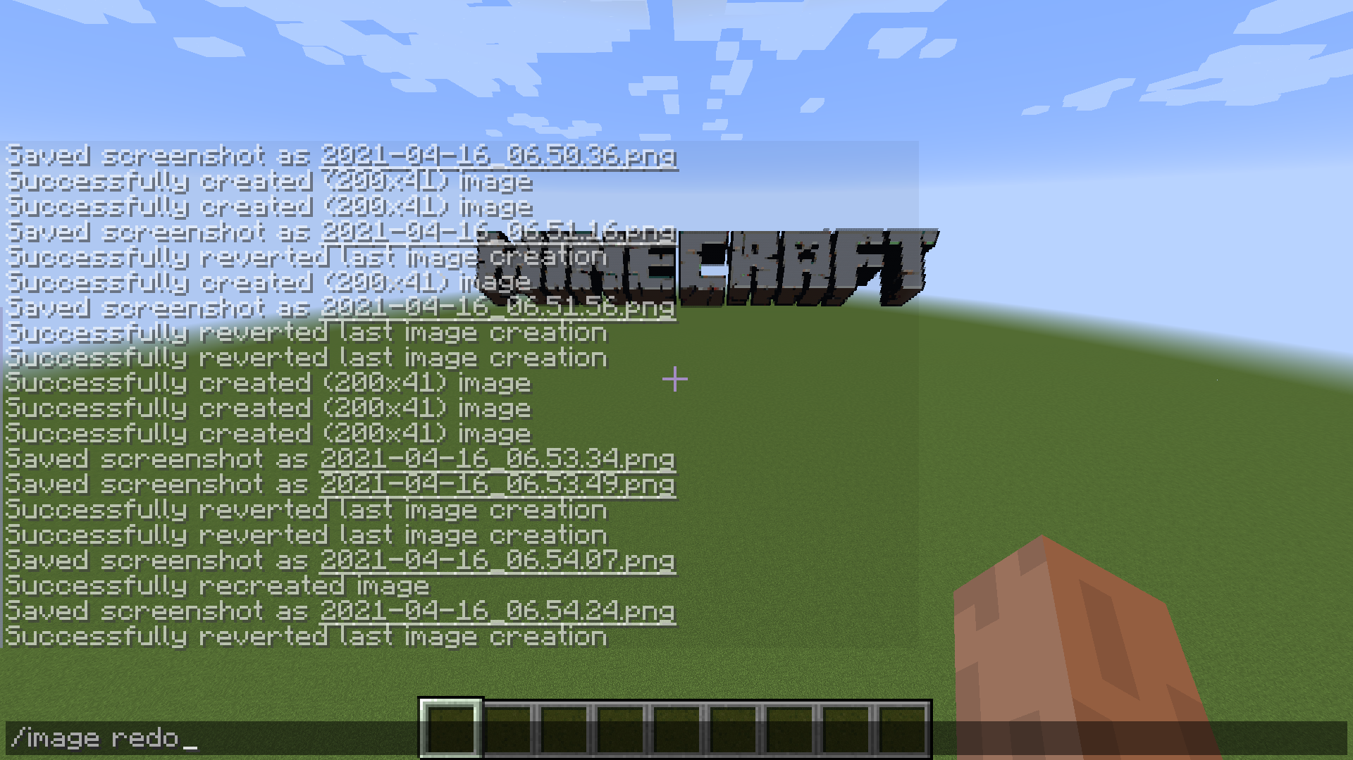 Thumbnail Command for redoing an undo