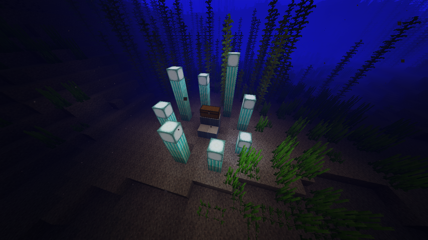 Underwater pillars