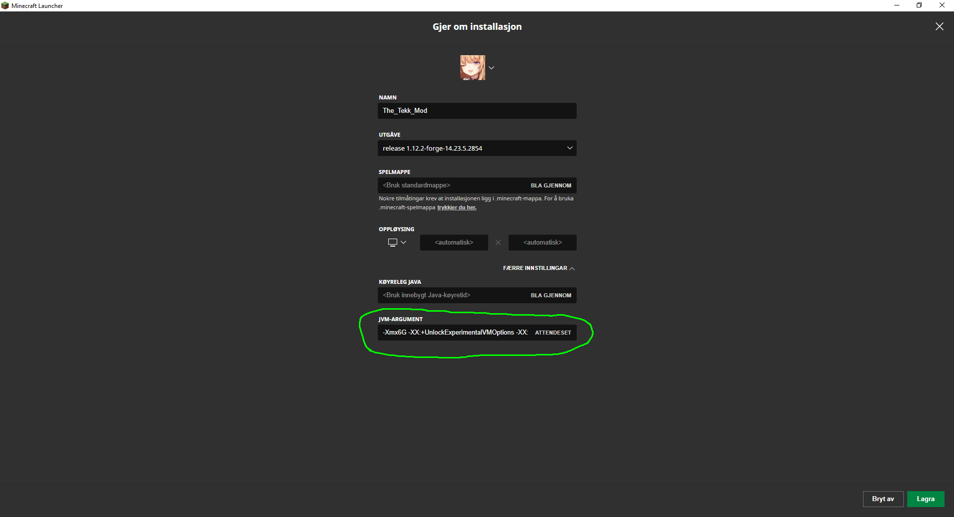 Thumbnail how to change how much ram the mode should start with recommended and seat it on 6G