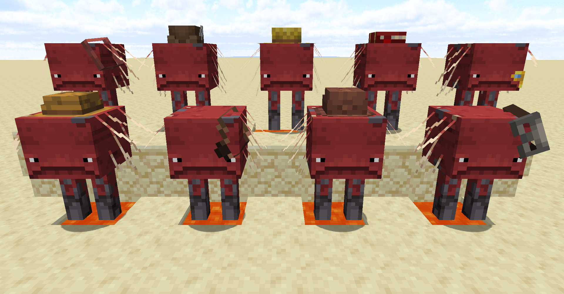 Striders with hats - Minecraft Resource Packs - CurseForge