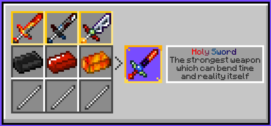 Holy Sword Recipe