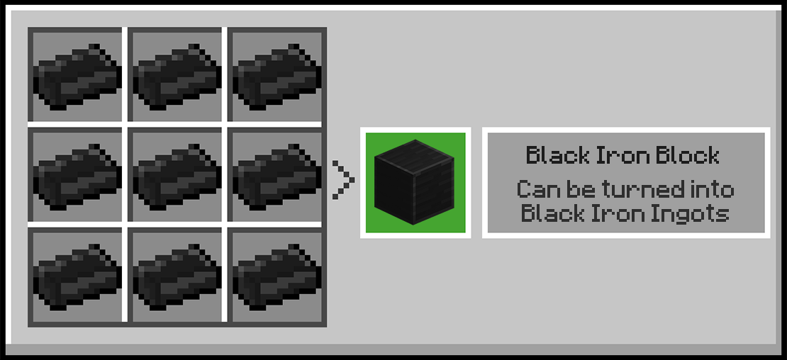 Black Iron Block Recipe