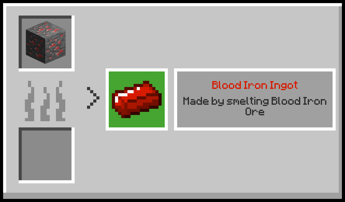 Blood Iron Ingot Recipe