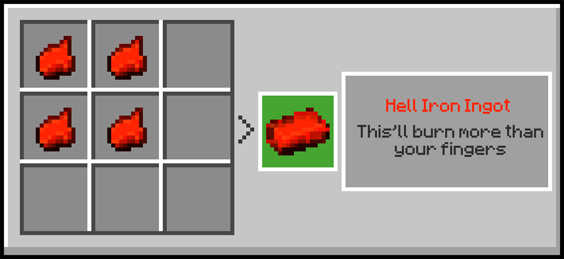 Hell Iron Ingot Recipe