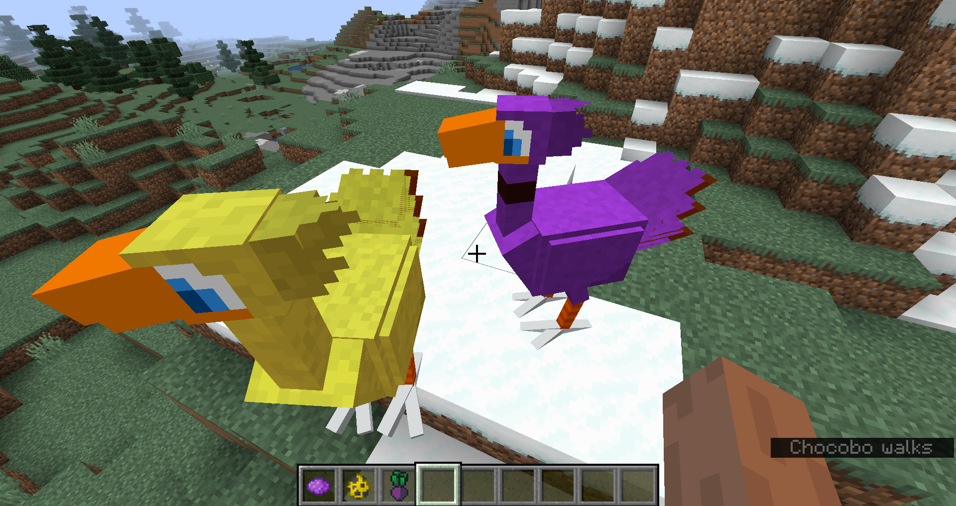 Ice and fire 1.20 1 fabric. Chocobo Mod Minecraft. Игра про красную слизь. Игра одноглазая красная слизь. Игра с красным слизнем.