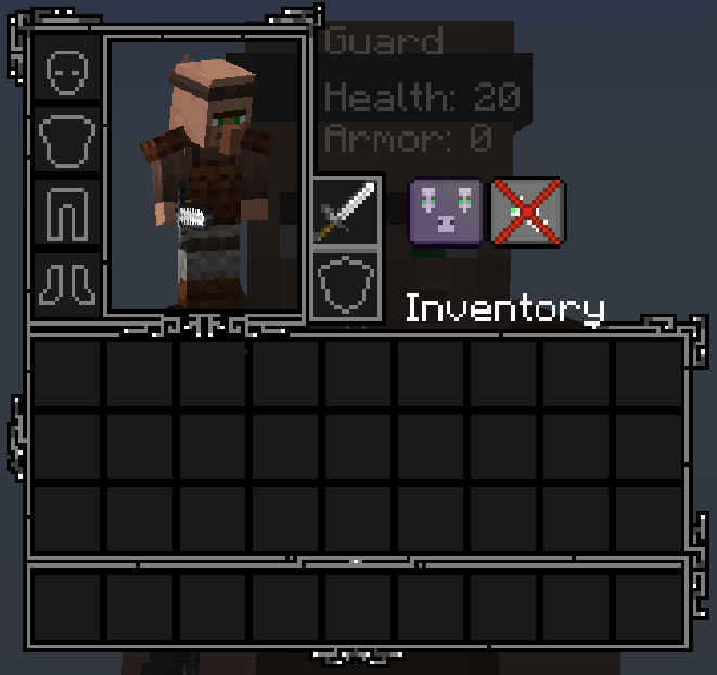 Villager Guard Inventory