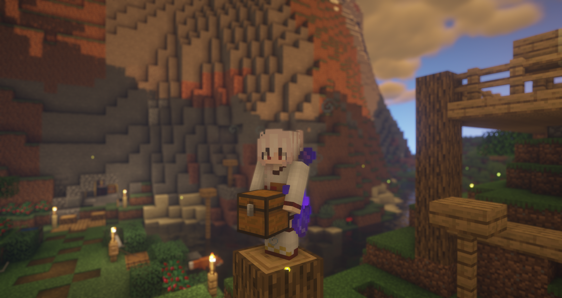 Carrying death chest using the Carrier mod